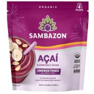 Polpa de açaí orgânico sem adição de açúcar / Sambazon 4x100g